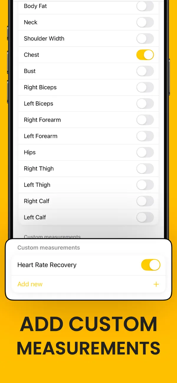 Body Measurement Tracker: Metr screenshot 3